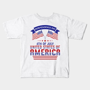 Independence Day, 4th Of July United States Of America Kids T-Shirt